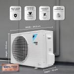 Daikin 1.5 Ton 3 Star Inverter Split AC (Copper, PM 2.5 Filter, Triple Display, Dew Clean Technology, Coanda Airflow, 2024 Model, MTKL50U, White)