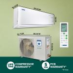 Blue Star 1 Ton 3 Star Inverter Split AC (Copper, Convertible 5 in 1 Cooling, Multi Sensors,Blue Fins, Self Diagnosis, IE312YNU, White)