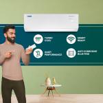 Blue Star 1 Ton 3 Star Inverter Split AC (Copper, Convertible 5 in 1 Cooling, Multi Sensors,Blue Fins, Self Diagnosis, IE312YNU, White)