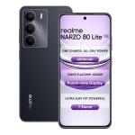 realme NARZO 80 Lite 5G (Onyx Black, 6GB+128GB) | 6000mAh Long-Lasting Battery | MediaTek Dimensity 6300 5G | AI Assist | IP64 Rated Water & Dust Resistance | Military-Grade Durability